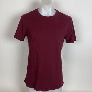 Pistol Lake Mens Shirt short sleeve T’shirt Size L Red burgundy